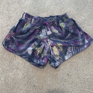 Athletic girl x Simone Biles girls size L/12 purple and green shorts